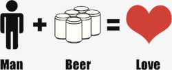 小学算术男人家啤酒等于爱情高清图片