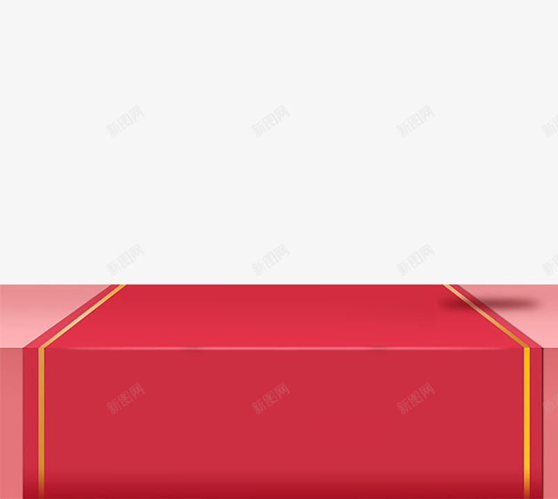 红色地毯空间装饰插图png免抠素材_新图网 https://ixintu.com 地毯 海报 空间 红色 经典 边框 黄色