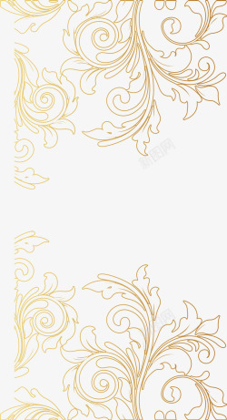 手绘西瓜花纹卡通欧式高端金色渐变色高清图片