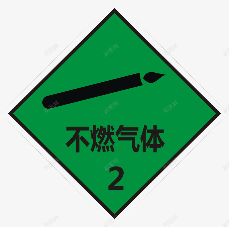 不然气体图标png_新图网 https://ixintu.com 公共信息标志 公共标识标记 危险货物包装标志 危险货物包装标识