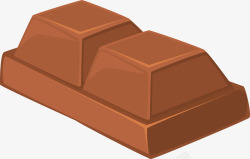 方形巧克力卡通插画矢量图素材