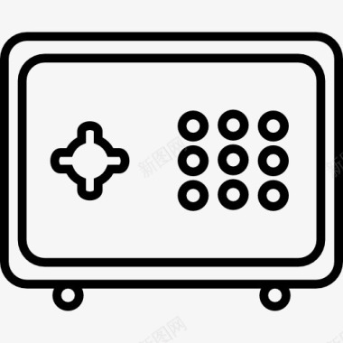 保险箱与双重密码系统图标图标