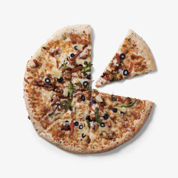 香肠比萨美味披萨高清图片