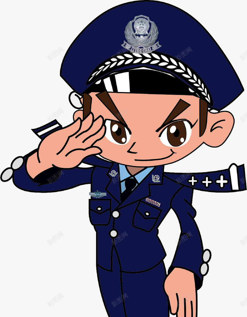 警察元素png免抠素材_新图网 https://ixintu.com png元素 卡通 安全员 警察