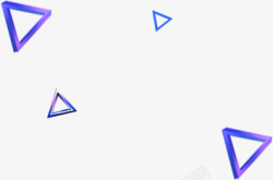 紫蓝紫蓝三角形装饰高清图片