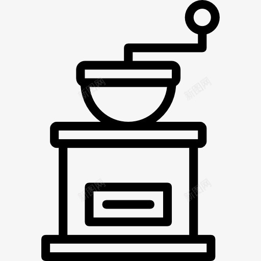 咖啡研磨机图标png_新图网 https://ixintu.com 厨房 厨房用具 咖啡机 用具 粉碎机 食品 食物和餐厅