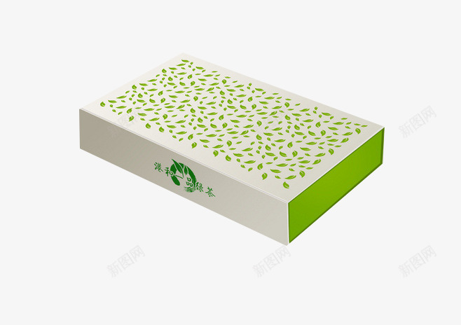 产品包装png免抠素材_新图网 https://ixintu.com 产品实物 包装盒 盒子 绿色 长方体