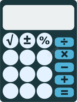 计算算术计算器矢量图图标高清图片