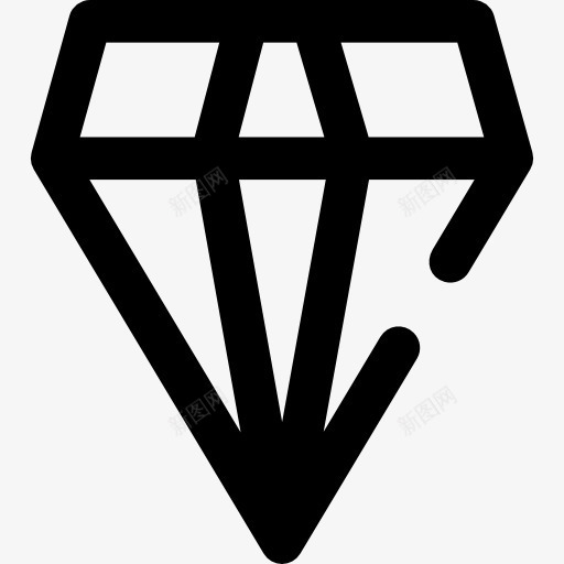 钻石图标png_新图网 https://ixintu.com 宝石 时尚 珠宝 豪华 财富 钻石 魅力