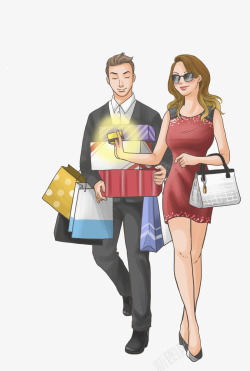 购物袋包包女性购物逛街高清图片