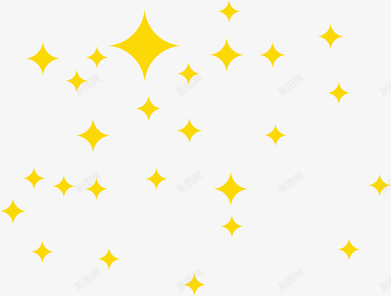 飘浮黄色四角星星png免抠素材_新图网 https://ixintu.com 卡通 四角星 四角星png 四角星免扣 四角星矢量图片 手绘 星光 星光点点 星星 飘浮 黄色