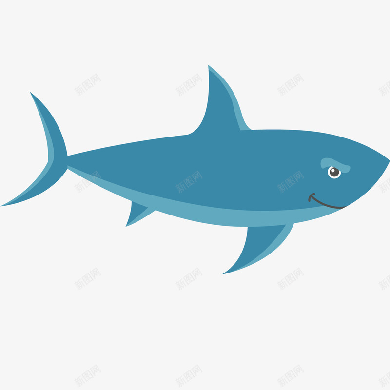 海底的鲨鱼png免抠素材_新图网 https://ixintu.com 卡通 水族馆 海底 海底世界 海洋 海里 鲨鱼