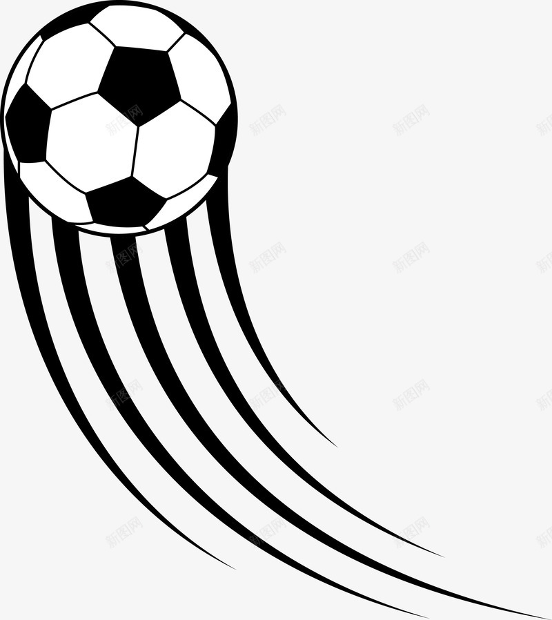 黑色足球图标png_新图网 https://ixintu.com 体育器材 动感 卡通足球 手绘足球 球 矢量足球 足球 足球图 足球徽章 足球手绘 运动 速度 飞起的