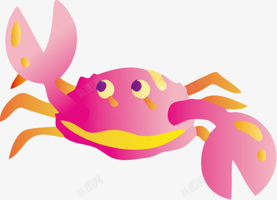 卡通沙滩手绘海底螃蟹png免抠素材_新图网 https://ixintu.com 卡通 沙滩 海底 螃蟹