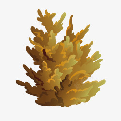 卡通海草植物海底世界珊瑚免矢量图素材