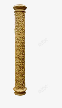 精致的罗马雕刻柱子元素素材