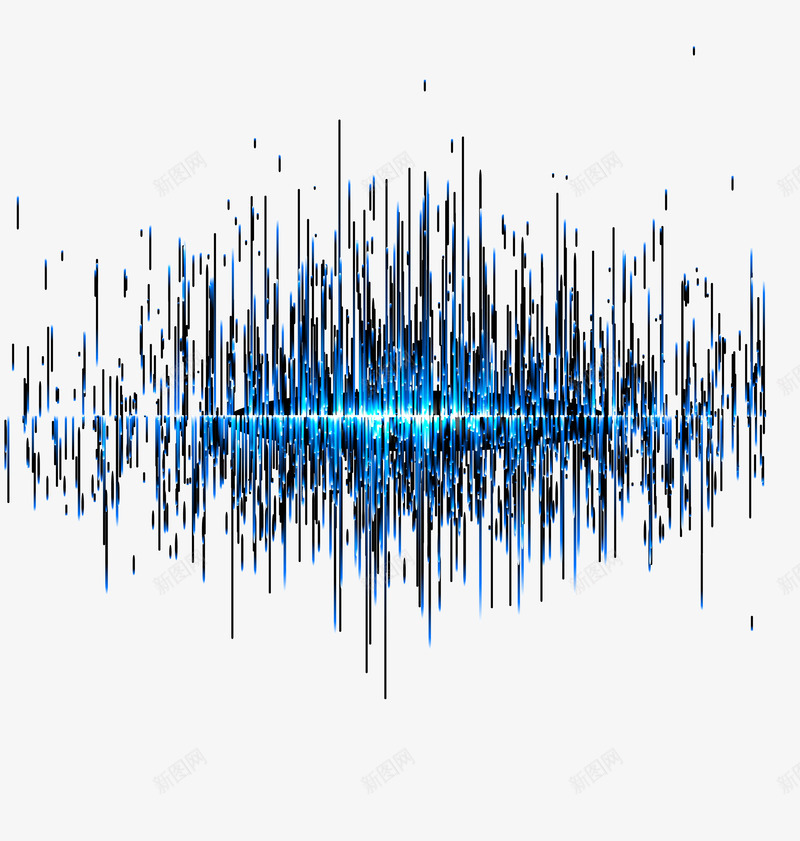 蓝色清新光芒线条效果元素png免抠素材_新图网 https://ixintu.com 光芒 免抠PNG 创意广告 创意广告设计 广告设计 效果元素 海报设计 清新 激情 炫彩背景 科幻 科技 线条 背景 蓝色 音浪