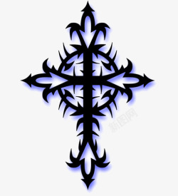 纹身十字架素材