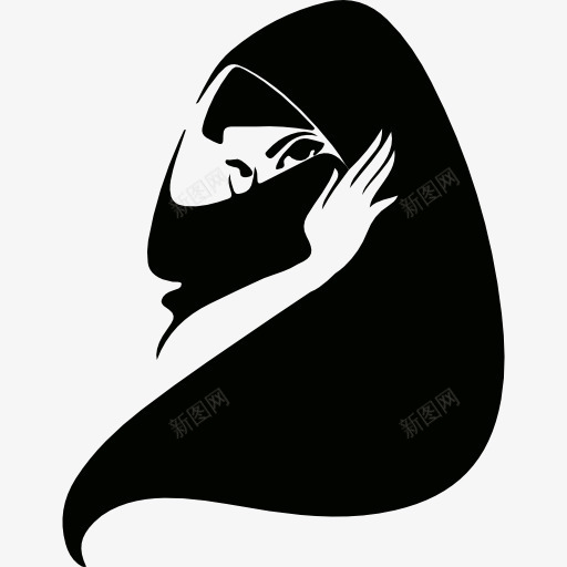 穆斯林妇女带头巾的图标png_新图网 https://ixintu.com femenine 人 伊斯兰教 阿拉伯 阿拉伯语