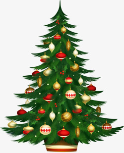 洋松圣诞树高清图片