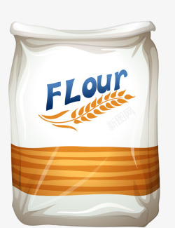 小麦面粉袋子素材