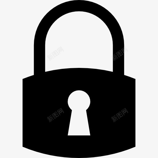 锁的标志图标png_新图网 https://ixintu.com 安全 工具 挂锁 接口 铜挂锁 锁