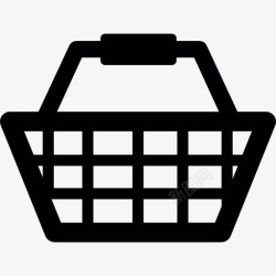 网上商店购物篮篮子超市图标高清图片