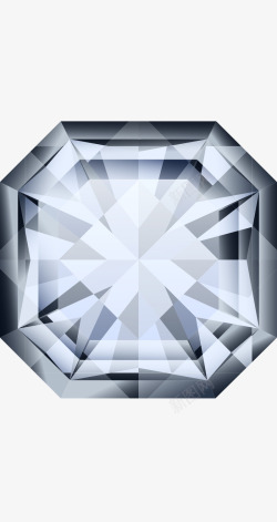 银色钻石方形素材