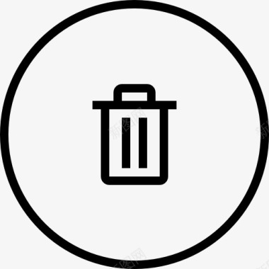 垃圾桶可循环概述按钮图标图标