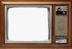 黑白电视机框png免抠素材_新图网 https://ixintu.com 台式电视机 棕色 电视机框 简单