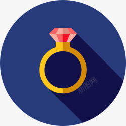 宝石订婚戒指订婚戒指图标高清图片
