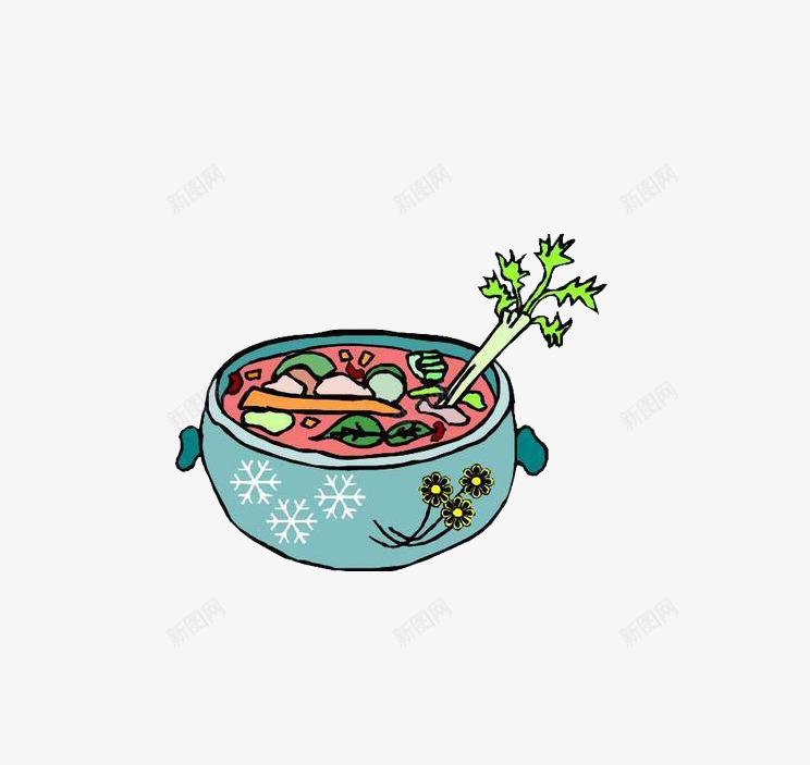 简单的伙食png免抠素材_新图网 https://ixintu.com 卡通 厨房 汤水 烹饪 美味