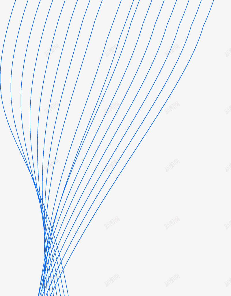 蓝色线条png免抠素材_新图网 https://ixintu.com 律动线条 条纹 流线 线型 线条 背景 蓝色
