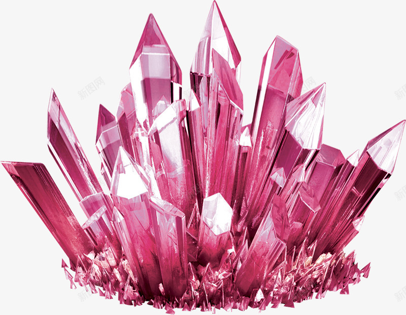 粉色钻石饰品装饰png免抠素材_新图网 https://ixintu.com 粉色 装饰 钻石 饰品