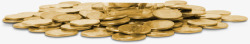 堆放金币堆放的金币印章高清图片