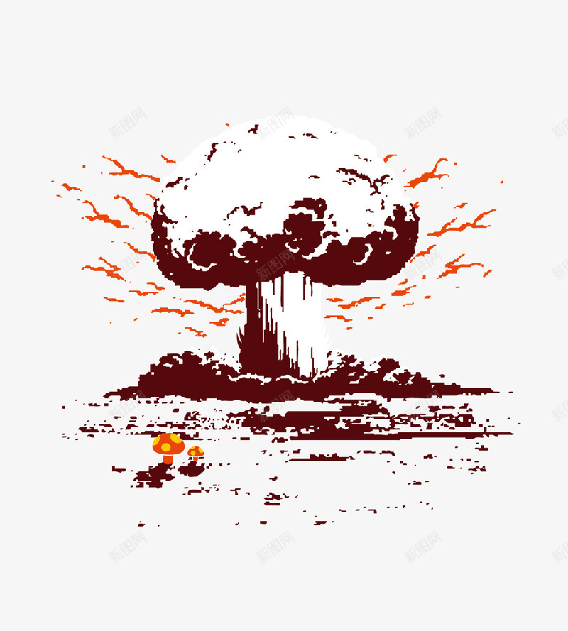 爆炸png免抠素材_新图网 https://ixintu.com 核爆 爆炸 蘑菇云