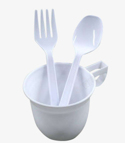 塑料刀叉勺子水杯素材