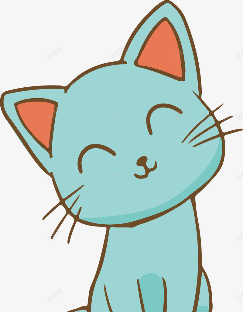 手绘可爱猫咪png免抠素材_新图网 https://ixintu.com 创意 彩色图 手绘 手绘图 时尚 猫咪 简单