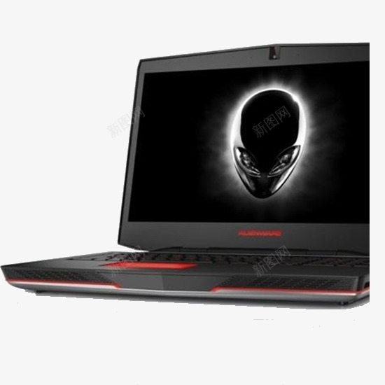 笔记本电脑侧面png免抠素材_新图网 https://ixintu.com 外星人 外星人笔记本 电脑 笔记本 黑色