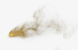 流动的粉末金黄色的粉尘爆炸高清图片