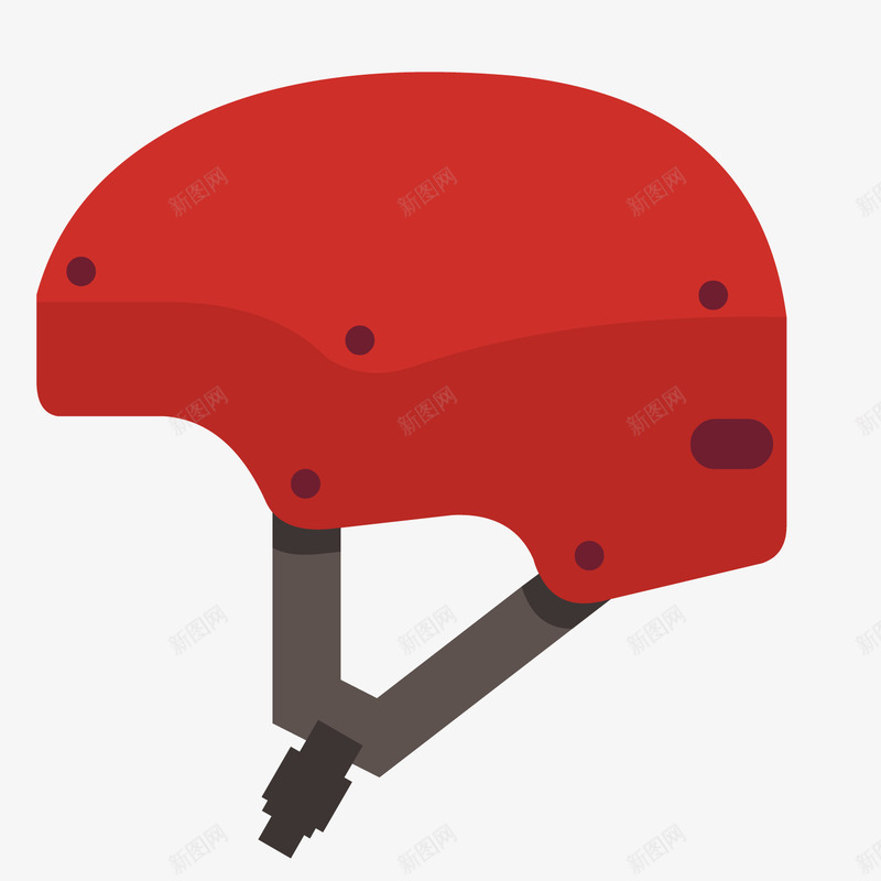卡通红色安全帽png免抠素材_新图网 https://ixintu.com 卡通红色 安全帽 帽子 红色