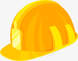 黄色安全头盔插画黄色卡通水彩安全帽高清图片