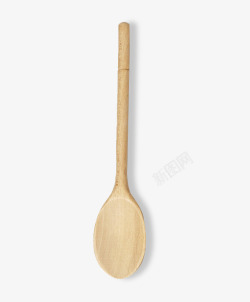 餐勺插图厨房用具木质汤勺高清图片