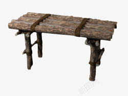 木头旧桌子素材