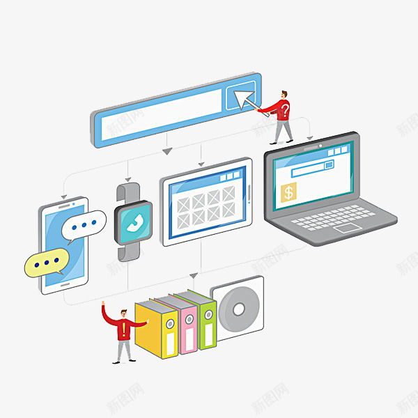 手绘电子科技性能稳定png免抠素材_新图网 https://ixintu.com 对话框 性能 性能稳定 技术 电子科技 笔记本电脑 运转