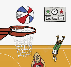 篮球比赛记分卡通篮球比赛记分板高清图片