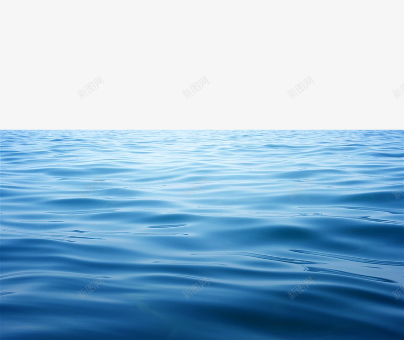唯美蓝色海平面png免抠素材_新图网 https://ixintu.com 大海 摄影 波浪 海 海平线 海平面 海水 海洋 海面 蓝色