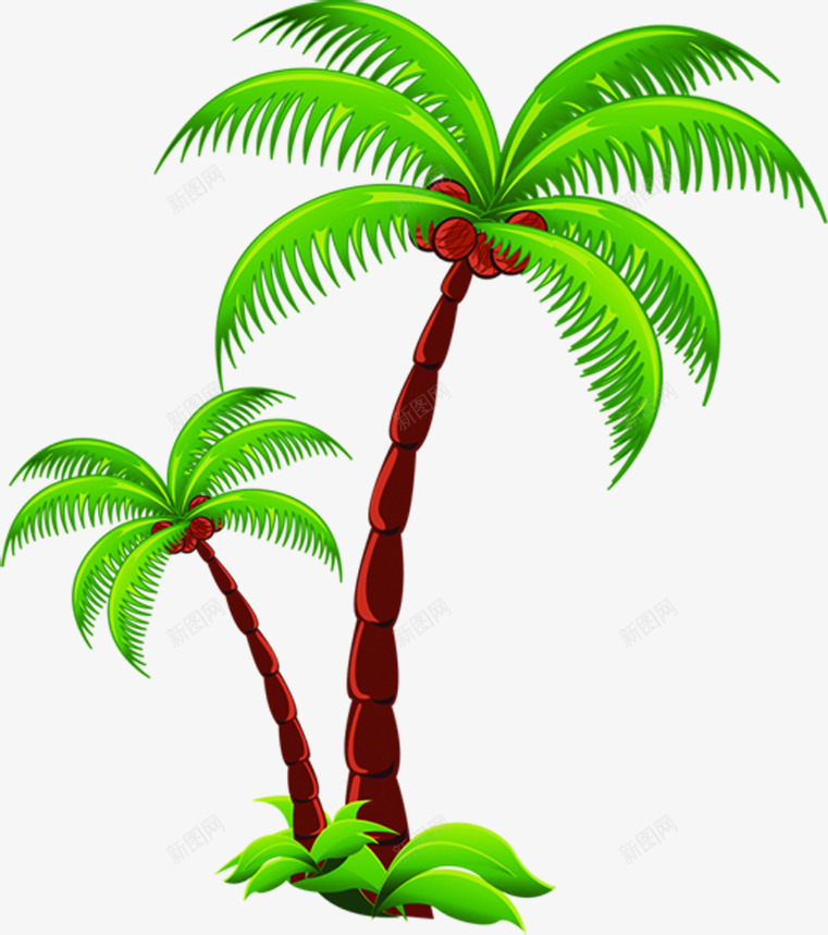 棕色树木椰子树夏天png免抠素材_新图网 https://ixintu.com 夏天 树木 棕色 椰子树