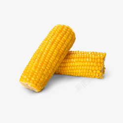 健康杂粮金色新鲜玉米段食物图高清图片