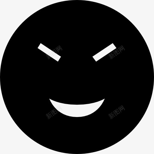 有趣的表情符号的黑色固体界面图标png_新图网 https://ixintu.com 固体 娱乐 山楂Emoji填补 接口 表情 逗乐 面 面孔 黑